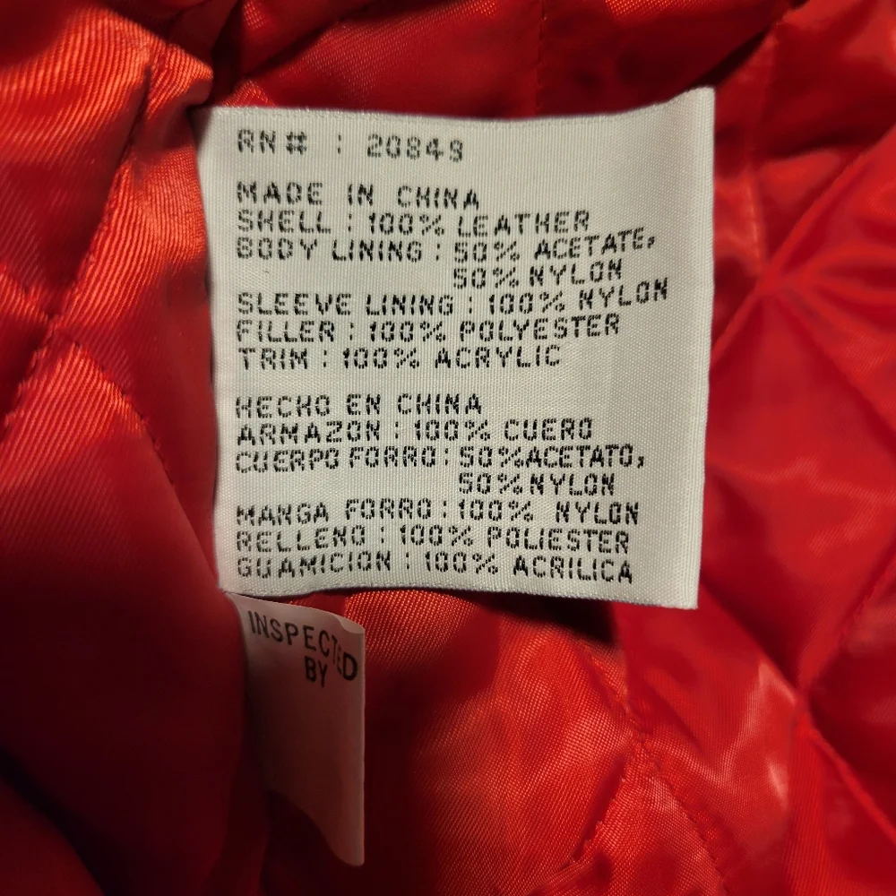 Vintage 2003 Warner Bros. Superman Man Of Steel Black Leather Jacket - Picture 9 of 9